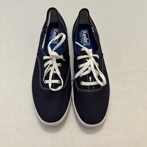 Keds Womens Navy Blue Canvas Ortholite Sneakers Sz 8.5 New Casual